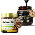 BeepWell Self-Care Set – Batana Hair Oil (4.2 fl oz) + Himalayan Shilajit Resin (1.4 oz) – Clean Ingredients for Hair & Wellness Routine-0