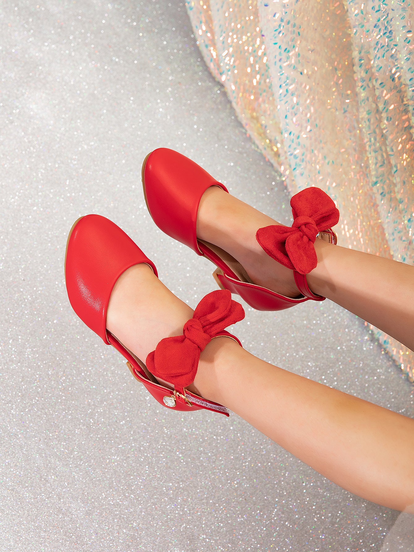 Girls Princess Bow Dress Sandals – Elegant Party Shoes