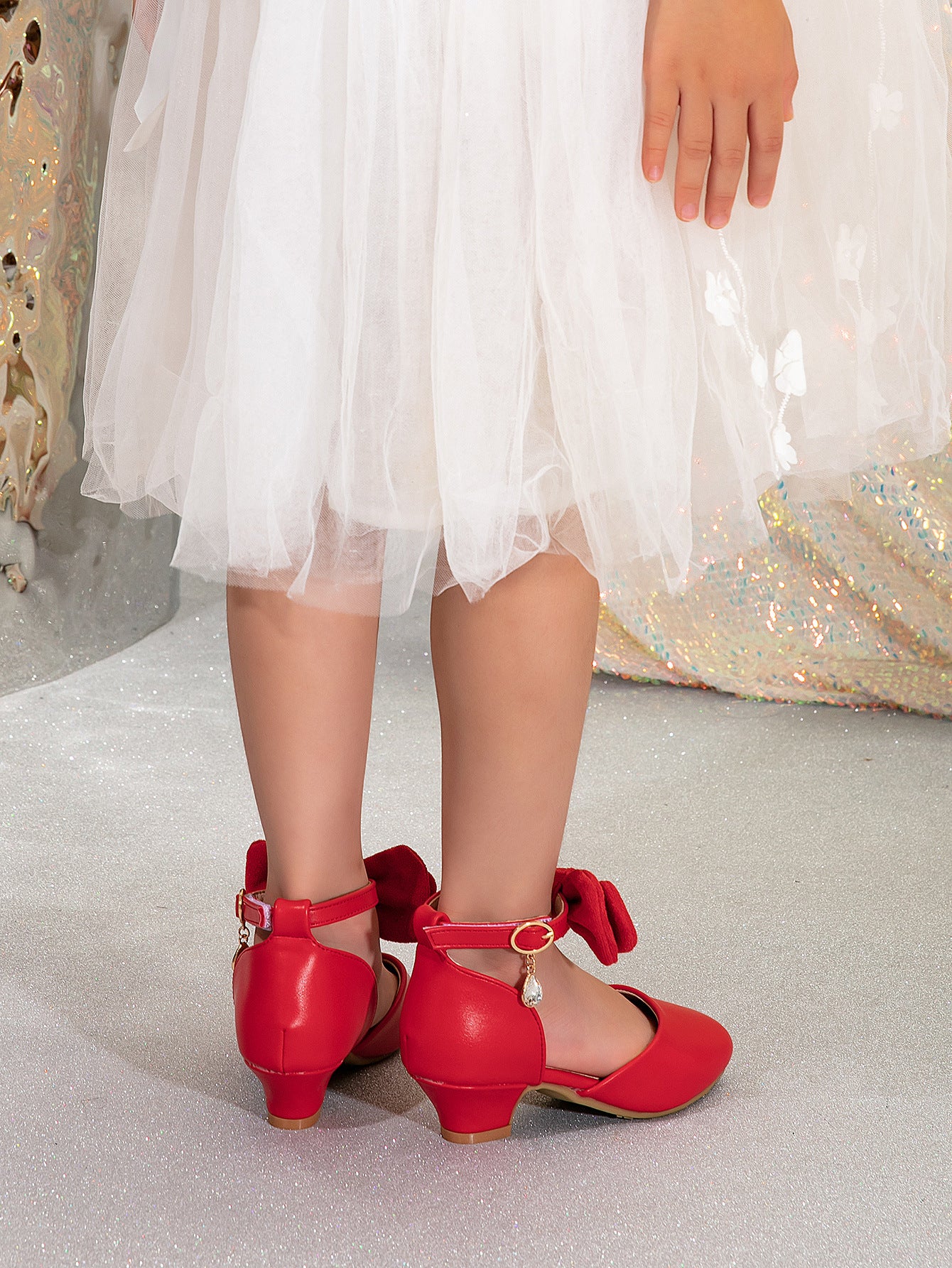 Girls Princess Bow Dress Sandals – Elegant Party Shoes