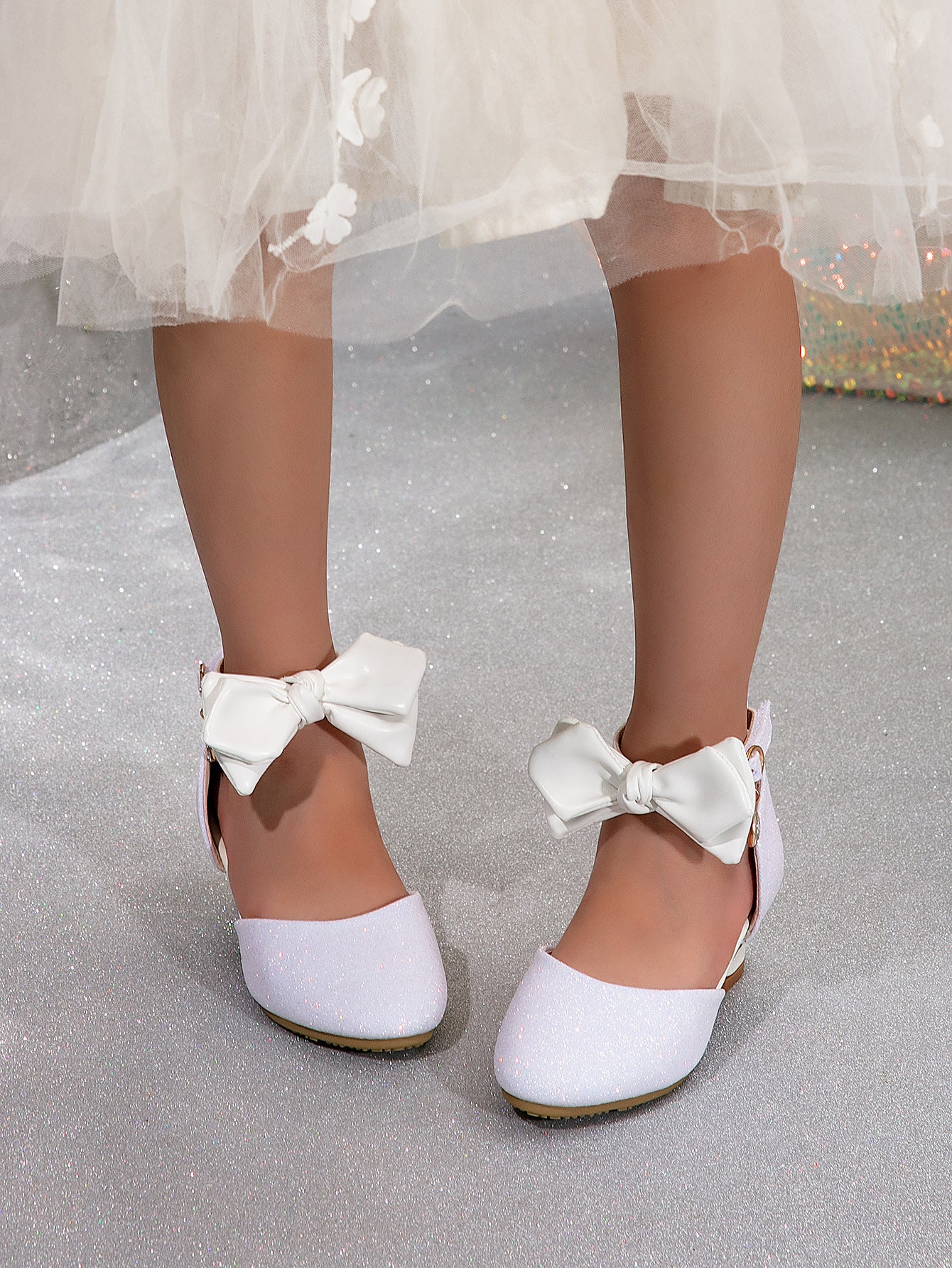 Girls Princess Bow Dress Sandals – Elegant Party Shoes