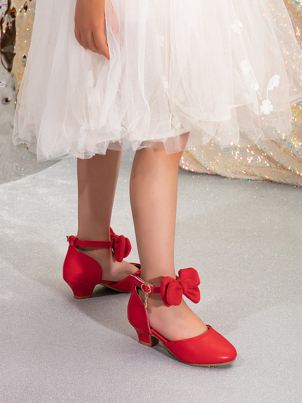 Girls Princess Bow Dress Sandals – Elegant Party Shoes