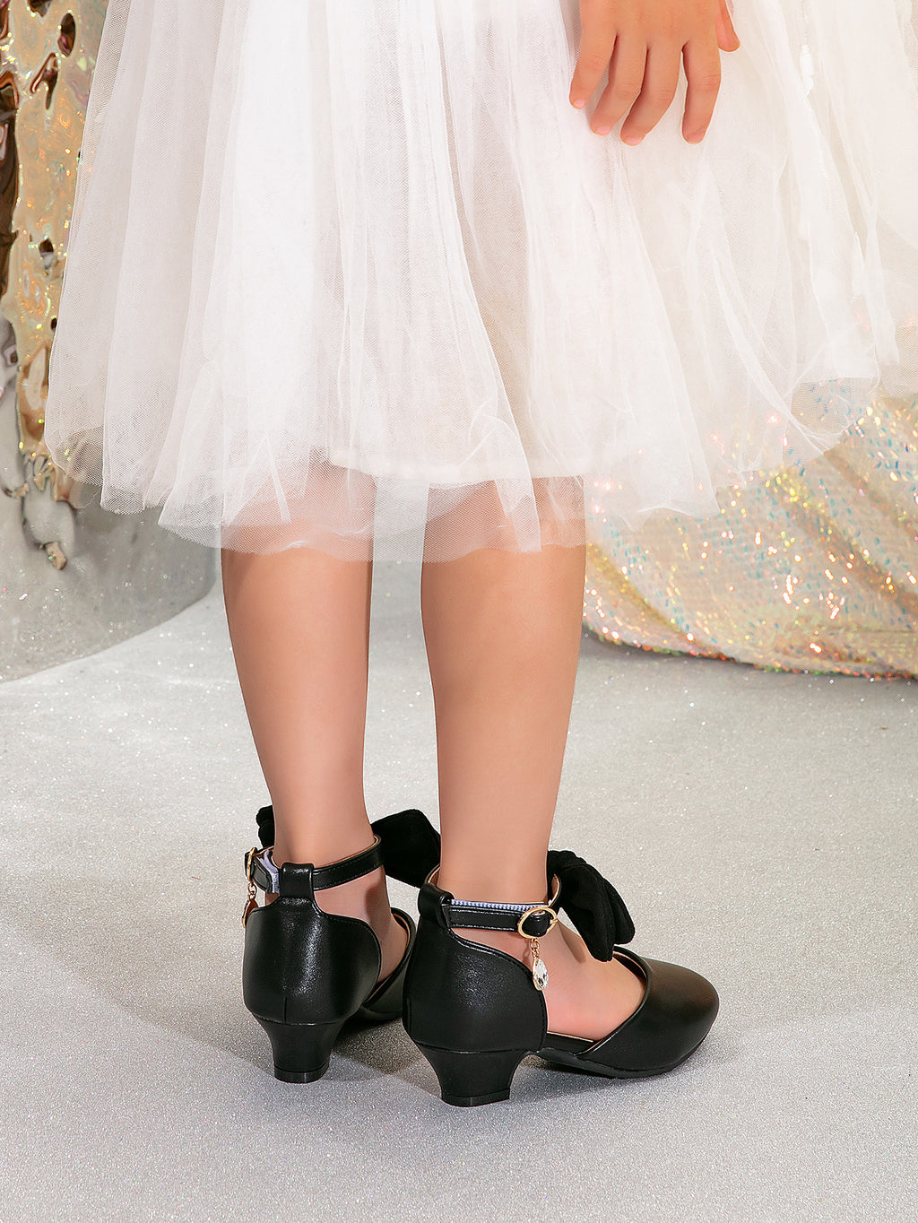 Girls Princess Bow Dress Sandals – Elegant Party Shoes
