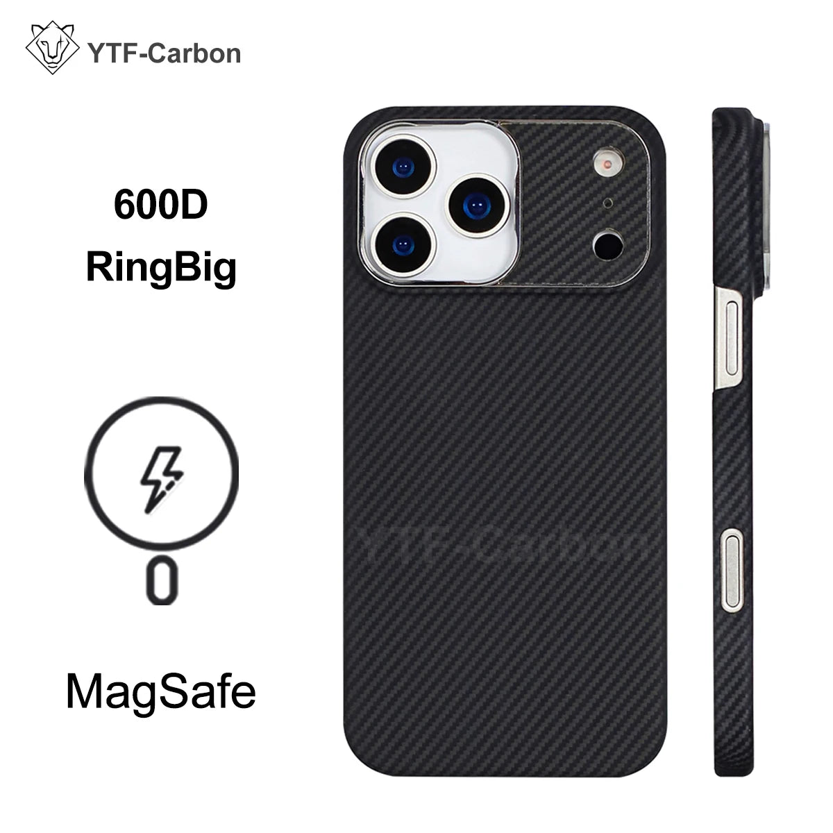 YTF Fiber for iPhone 17 17 Pro Max Mobile Phone Case Ultra-Thin Kevlar Aramid Phone Case Magnetic iPhone 17Pro 17 Air Phone Case