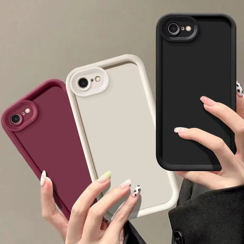 Phone Case For IPhone 7  Case IPhone 7 8 Plus SE 2020 2022 Camera Protection Anti Drop Bumper Matte Soft Cover