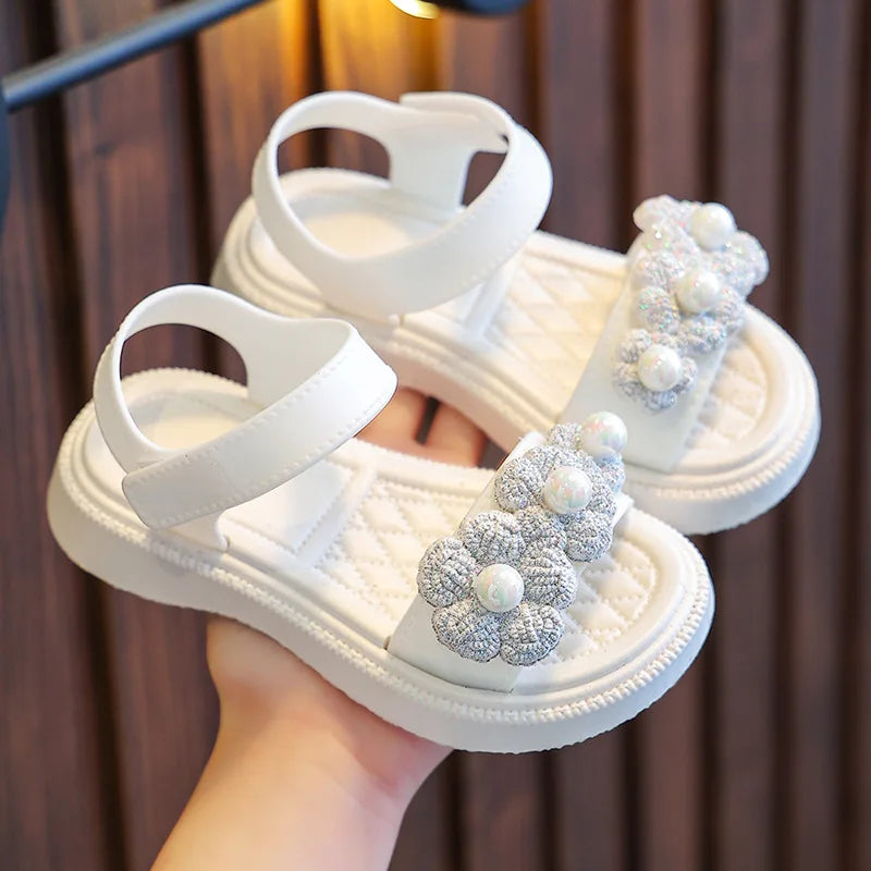 Girls Princess Sandals | Summer Casual Beach Shoes for Kids Ages 2-9