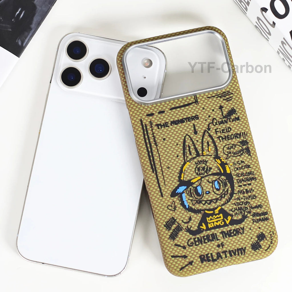 YTF Fiber for iPhone 17 17 Pro Max Mobile Phone Case Ultra-Thin Kevlar Aramid Phone Case Magnetic iPhone 17Pro 17 Air Phone Case