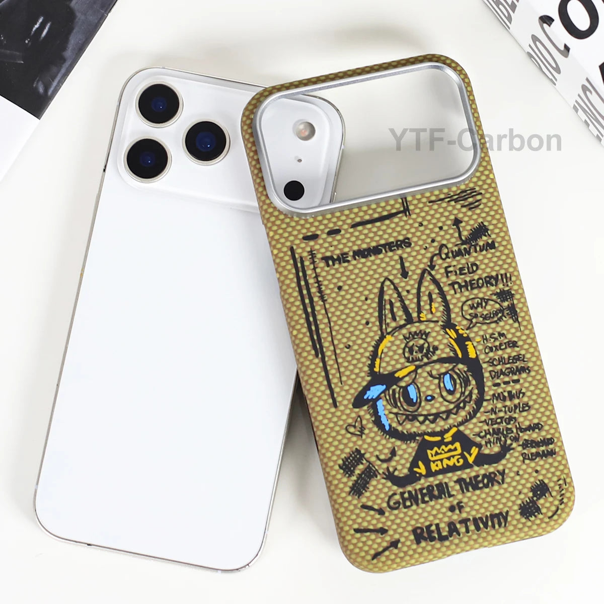 YTF Fiber for iPhone 17 17 Pro Max Mobile Phone Case Ultra-Thin Kevlar Aramid Phone Case Magnetic iPhone 17Pro 17 Air Phone Case