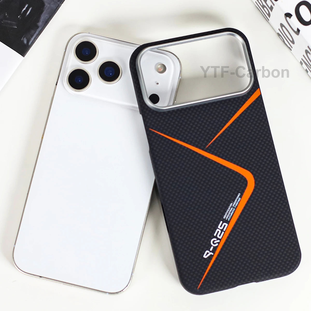 YTF Fiber for iPhone 17 17 Pro Max Mobile Phone Case Ultra-Thin Kevlar Aramid Phone Case Magnetic iPhone 17Pro 17 Air Phone Case