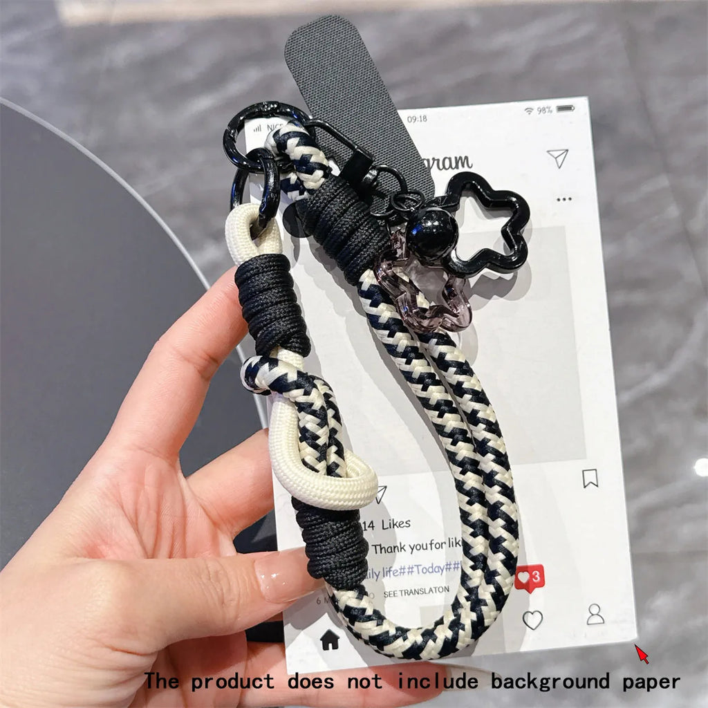 Phone Lanyard Wrist Strap Phone Case Connection Piece Phone Case Universal Accessories star Bell Portable Pendant