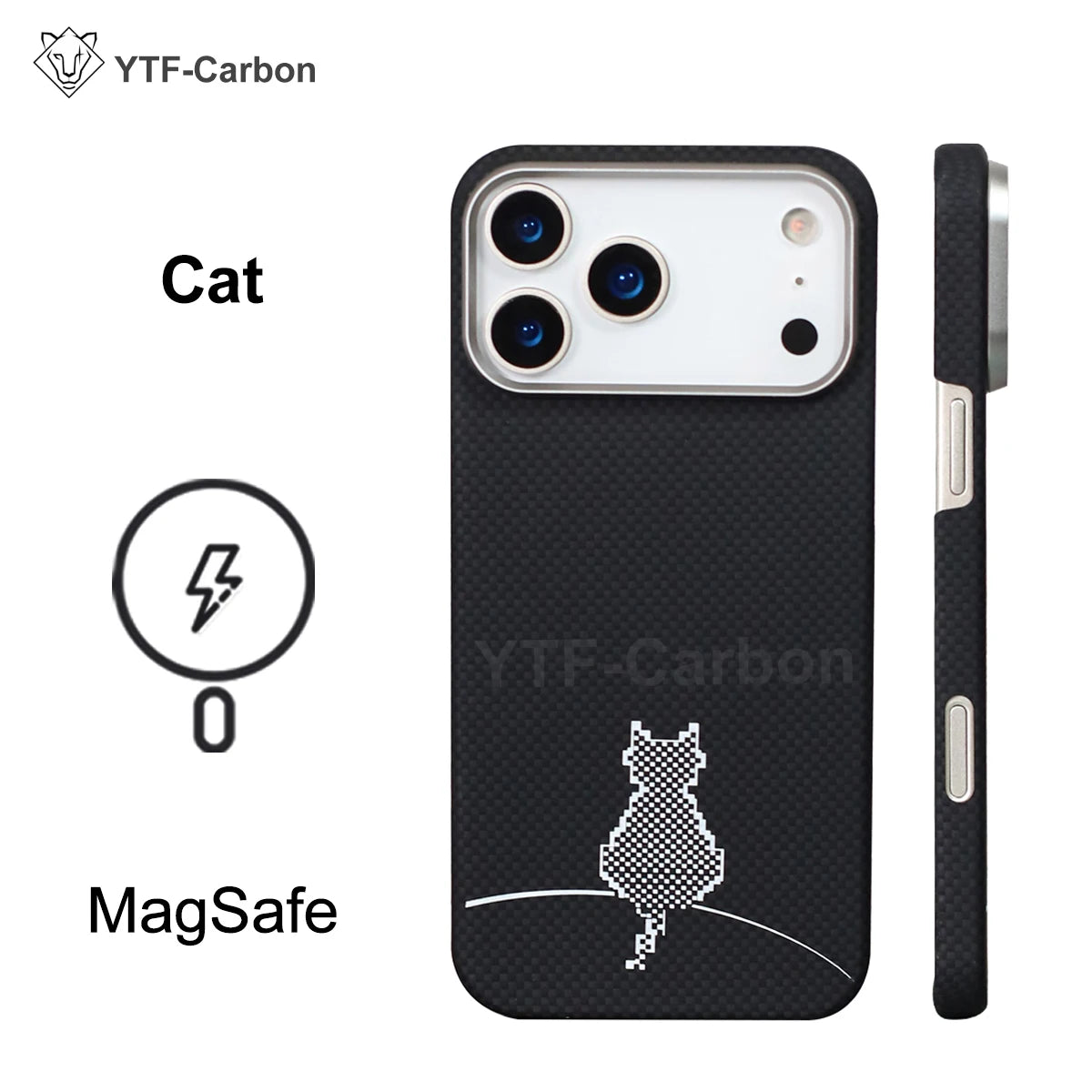 YTF Fiber for iPhone 17 17 Pro Max Mobile Phone Case Ultra-Thin Kevlar Aramid Phone Case Magnetic iPhone 17Pro 17 Air Phone Case