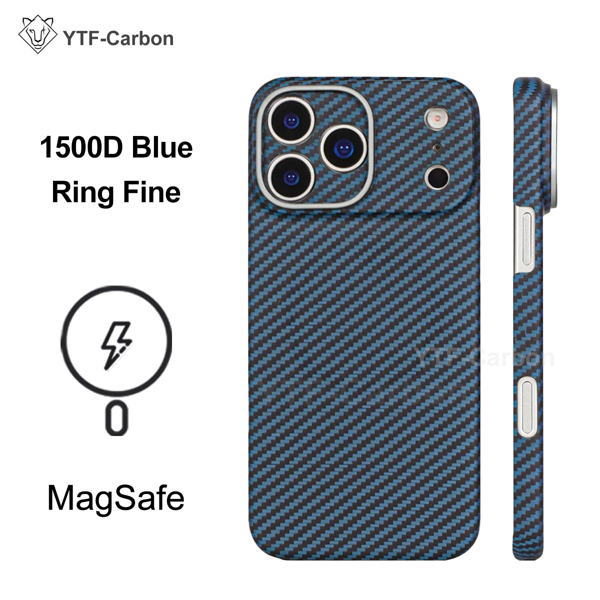 YTF Fiber for iPhone 17 17 Pro Max Mobile Phone Case Ultra-Thin Kevlar Aramid Phone Case Magnetic iPhone 17Pro 17 Air Phone Case