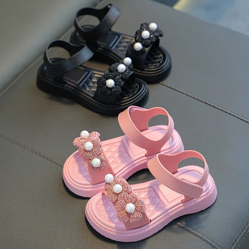 Girls Princess Sandals | Summer Casual Beach Shoes for Kids Ages 2-9