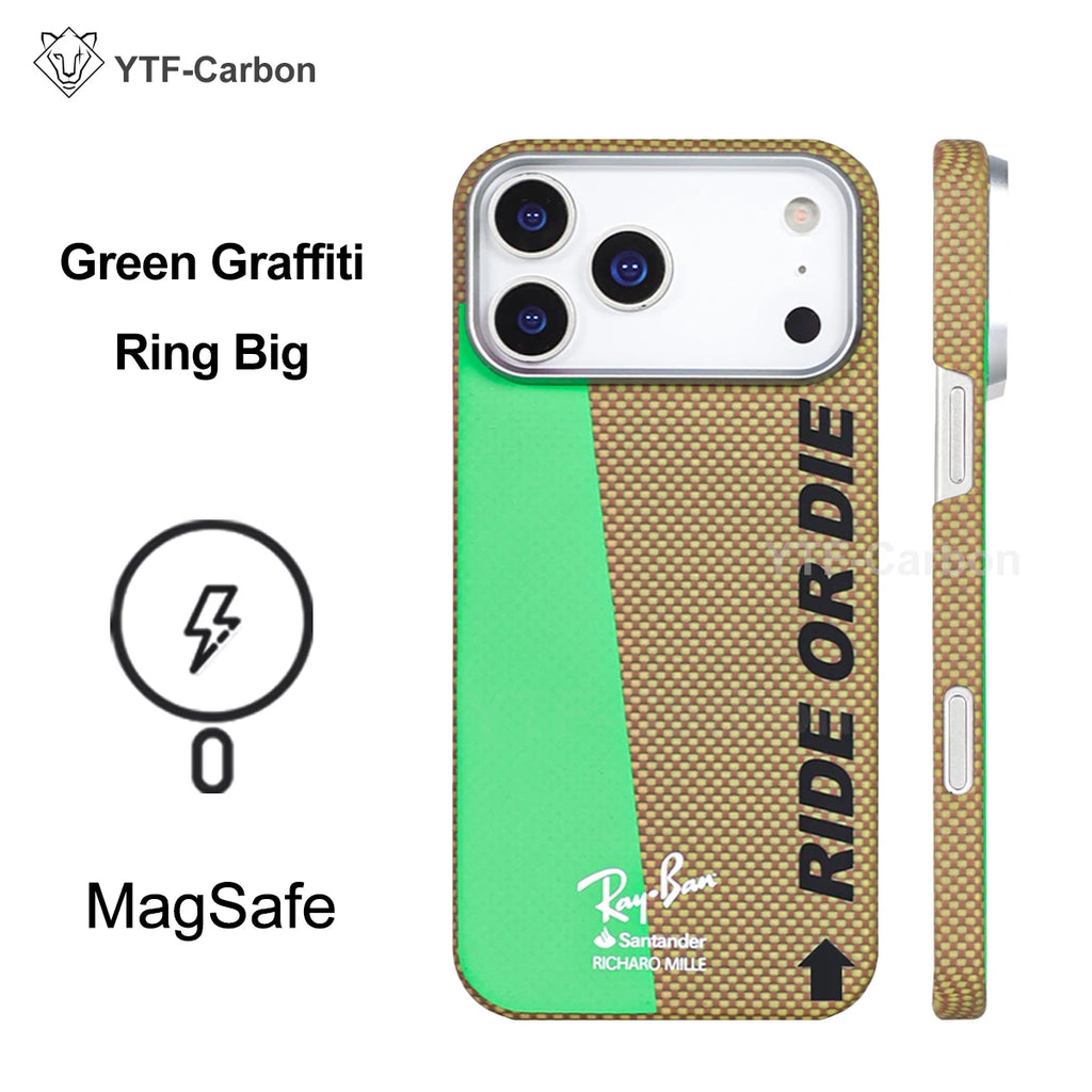 YTF Fiber for iPhone 17 17 Pro Max Mobile Phone Case Ultra-Thin Kevlar Aramid Phone Case Magnetic iPhone 17Pro 17 Air Phone Case