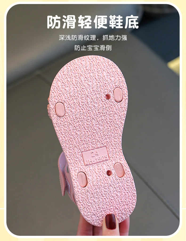 Girls Princess Sandals | Summer Casual Beach Shoes for Kids Ages 2-9