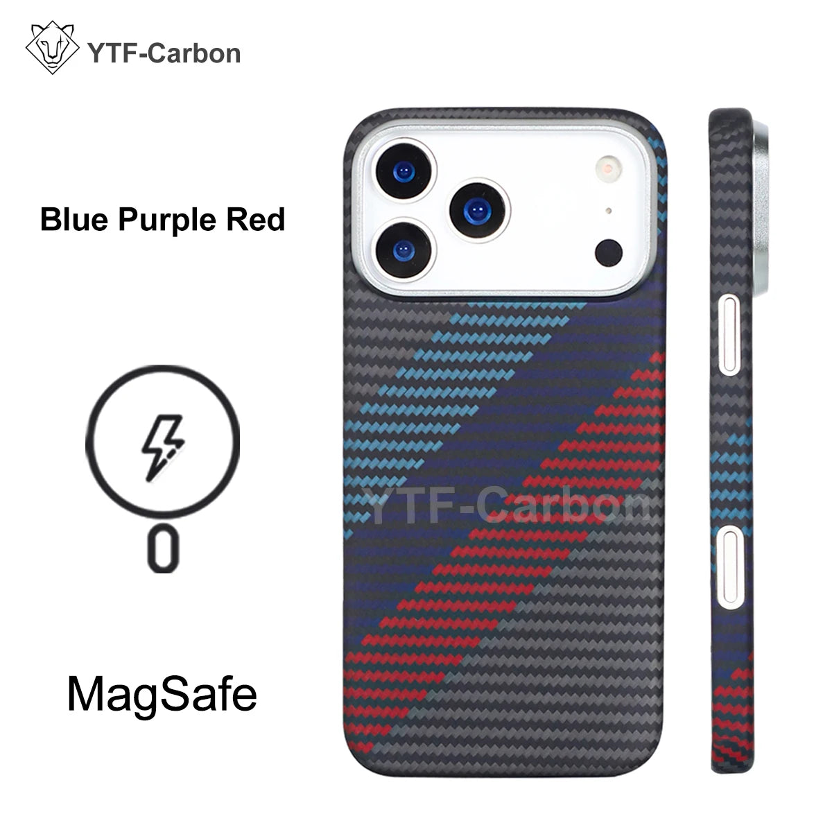 YTF Fiber for iPhone 17 17 Pro Max Mobile Phone Case Ultra-Thin Kevlar Aramid Phone Case Magnetic iPhone 17Pro 17 Air Phone Case