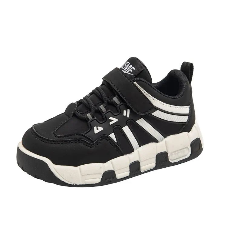 Kids Fashion Sneakers Outdoor Sport Boys Tennis Comfort Leather Running Shoes Lightweight Children's Sports Walking Footwear