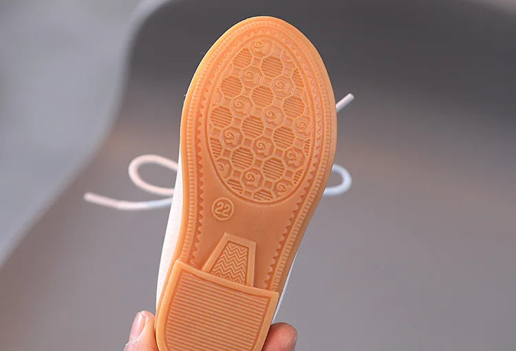 Korean version fashion girls small leather shoes British style lace up foreign-style low-top princess shoes kids outdoor breatha