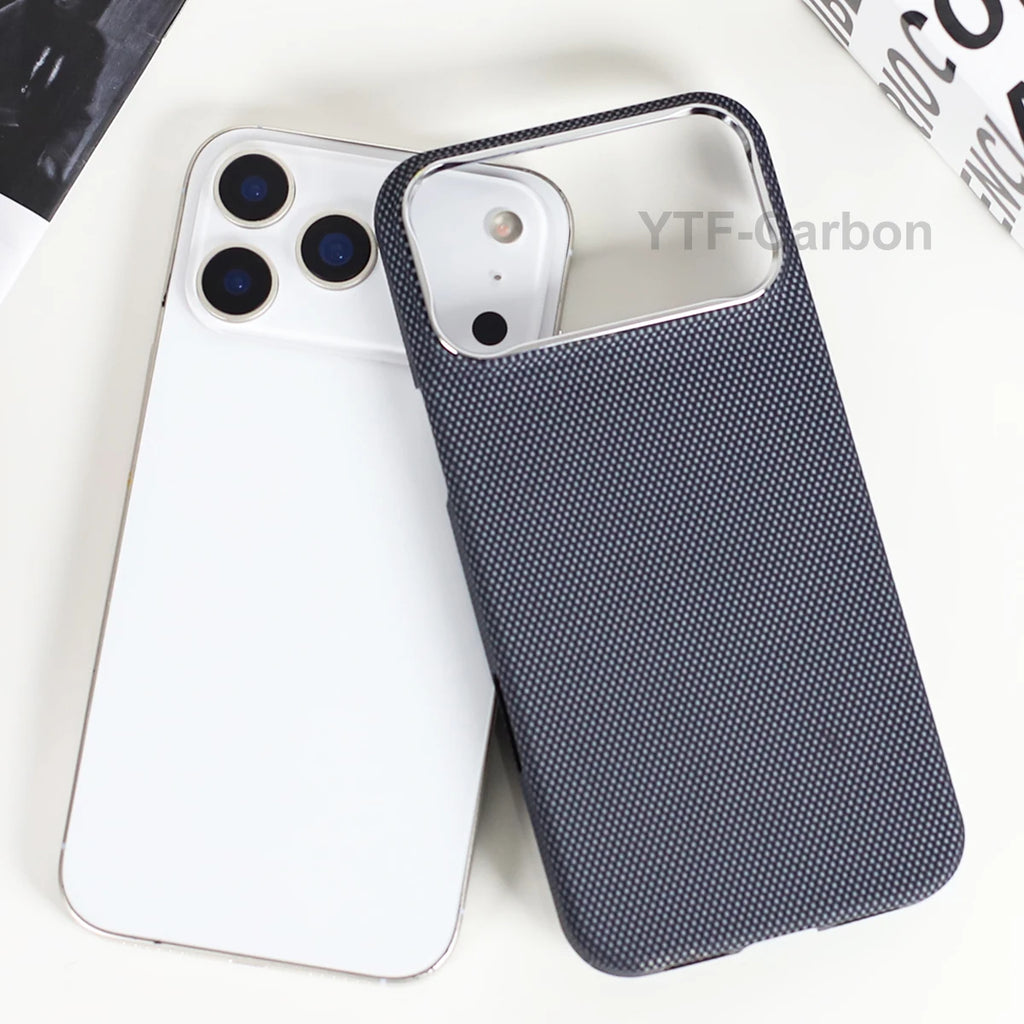 YTF Fiber for iPhone 17 17 Pro Max Mobile Phone Case Ultra-Thin Kevlar Aramid Phone Case Magnetic iPhone 17Pro 17 Air Phone Case