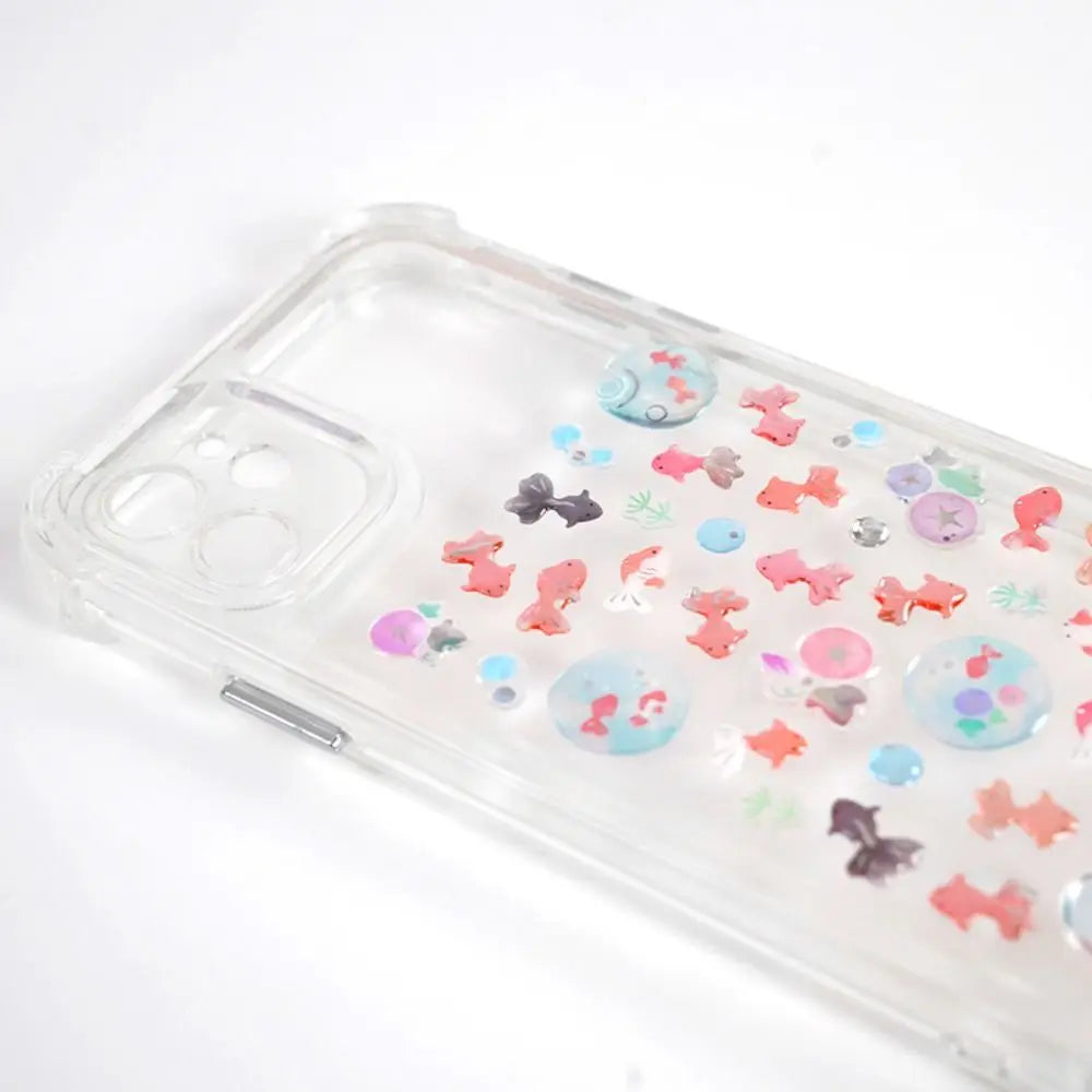 New Goldfish Crystal Glue Sticker DIY Cartoon Phone Case Decoration Phone Case Sticker