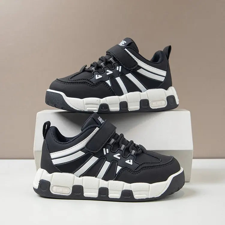 Kids Fashion Sneakers Outdoor Sport Boys Tennis Comfort Leather Running Shoes Lightweight Children's Sports Walking Footwear