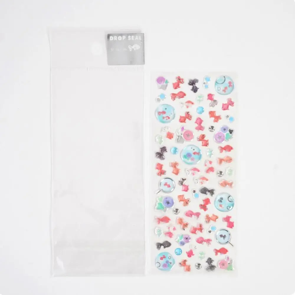 New Goldfish Crystal Glue Sticker DIY Cartoon Phone Case Decoration Phone Case Sticker