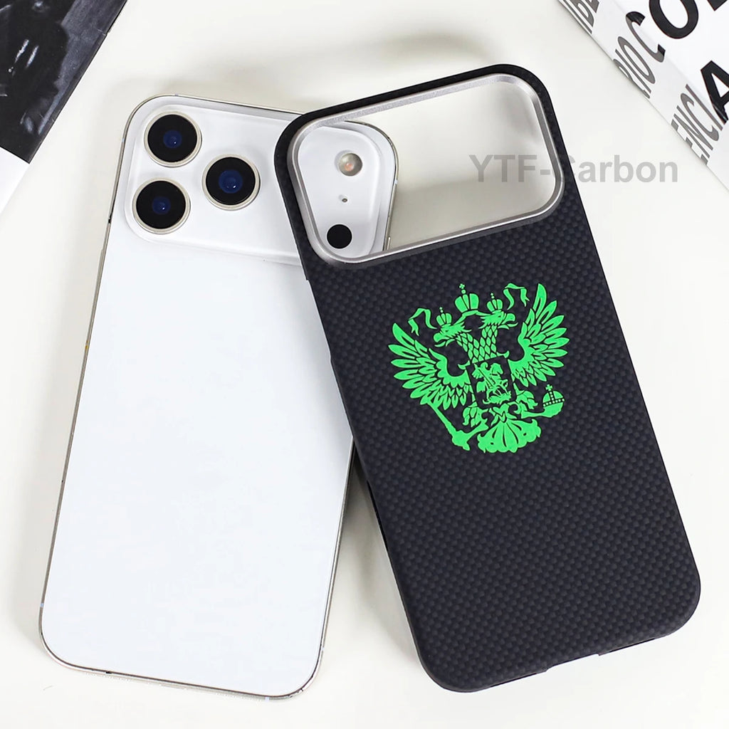 YTF Fiber for iPhone 17 17 Pro Max Mobile Phone Case Ultra-Thin Kevlar Aramid Phone Case Magnetic iPhone 17Pro 17 Air Phone Case