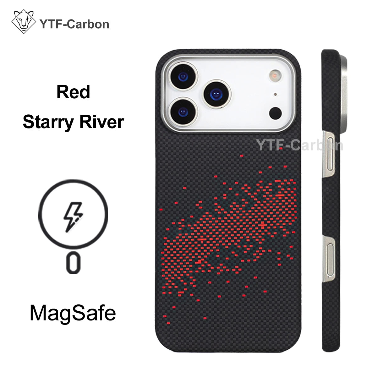 YTF Fiber for iPhone 17 17 Pro Max Mobile Phone Case Ultra-Thin Kevlar Aramid Phone Case Magnetic iPhone 17Pro 17 Air Phone Case