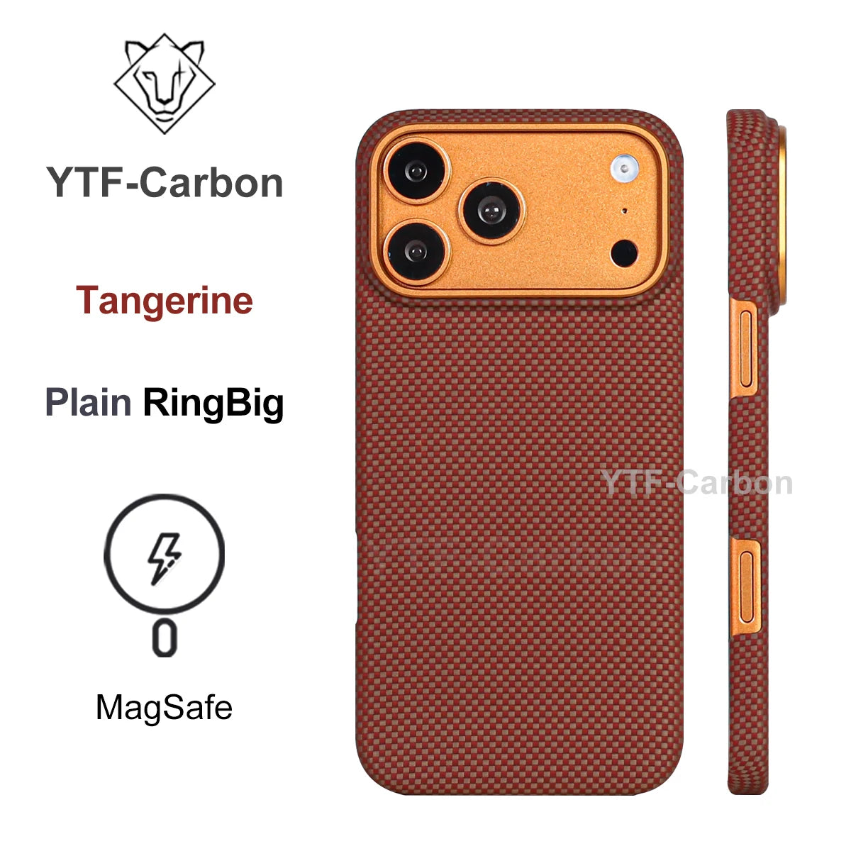 YTF Fiber for iPhone 17 17 Pro Max Mobile Phone Case Ultra-Thin Kevlar Aramid Phone Case Magnetic iPhone 17Pro 17 Air Phone Case