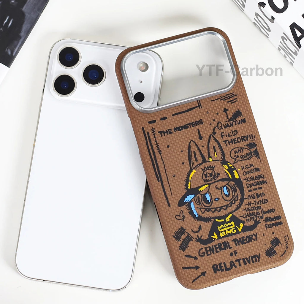 YTF Fiber for iPhone 17 17 Pro Max Mobile Phone Case Ultra-Thin Kevlar Aramid Phone Case Magnetic iPhone 17Pro 17 Air Phone Case