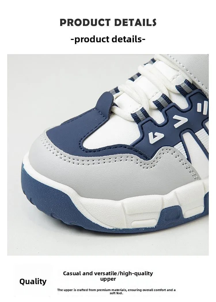 Kids Fashion Sneakers Outdoor Sport Boys Tennis Comfort Leather Running Shoes Lightweight Children's Sports Walking Footwear