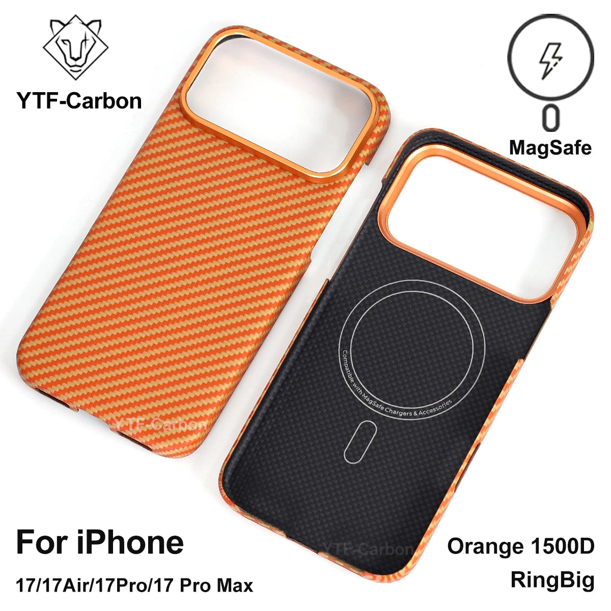 YTF Fiber for iPhone 17 17 Pro Max Mobile Phone Case Ultra-Thin Kevlar Aramid Phone Case Magnetic iPhone 17Pro 17 Air Phone Case