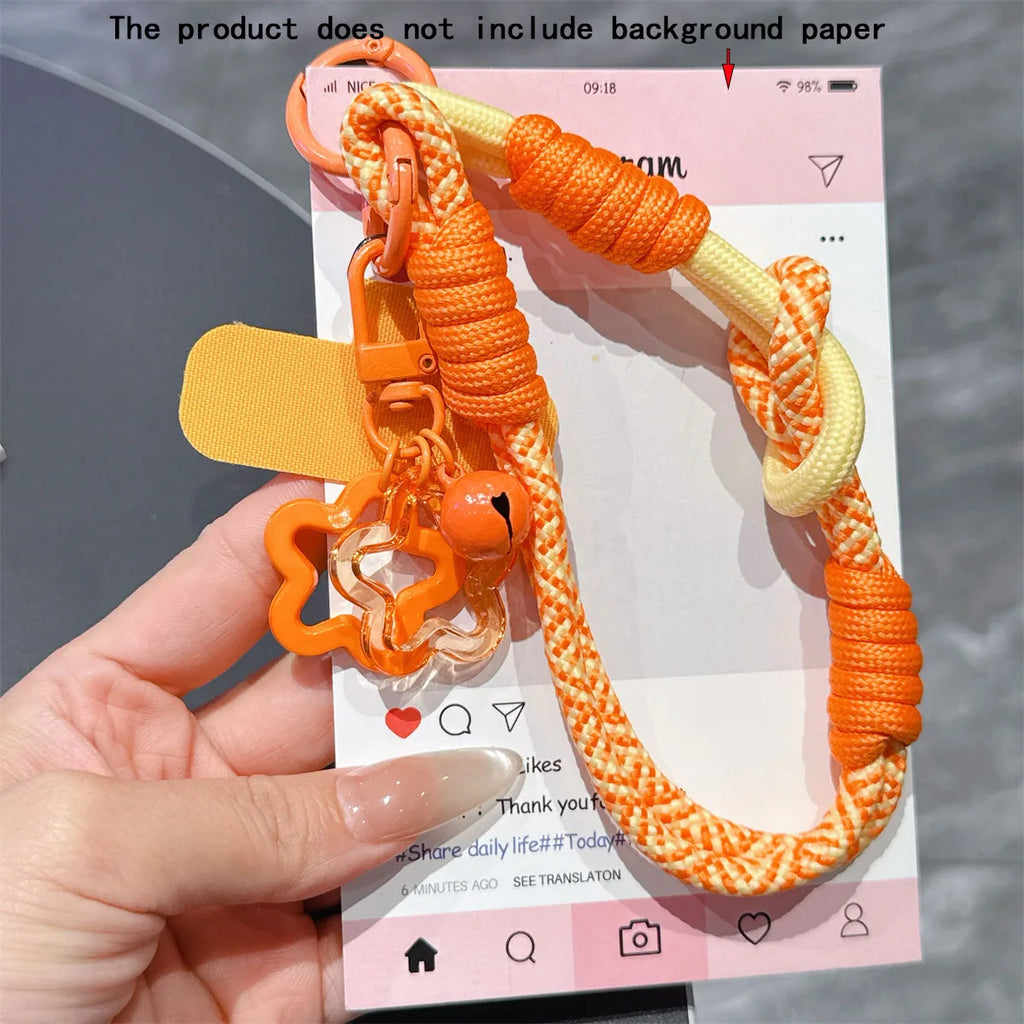 Phone Lanyard Wrist Strap Phone Case Connection Piece Phone Case Universal Accessories star Bell Portable Pendant