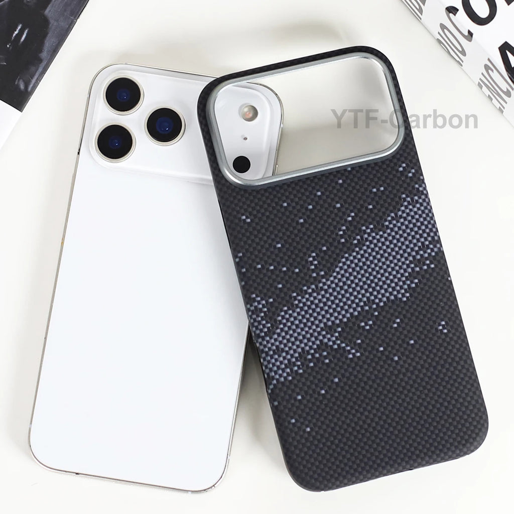 YTF Fiber for iPhone 17 17 Pro Max Mobile Phone Case Ultra-Thin Kevlar Aramid Phone Case Magnetic iPhone 17Pro 17 Air Phone Case