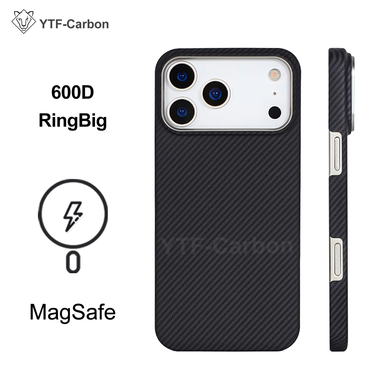 YTF Fiber for iPhone 17 17 Pro Max Mobile Phone Case Ultra-Thin Kevlar Aramid Phone Case Magnetic iPhone 17Pro 17 Air Phone Case