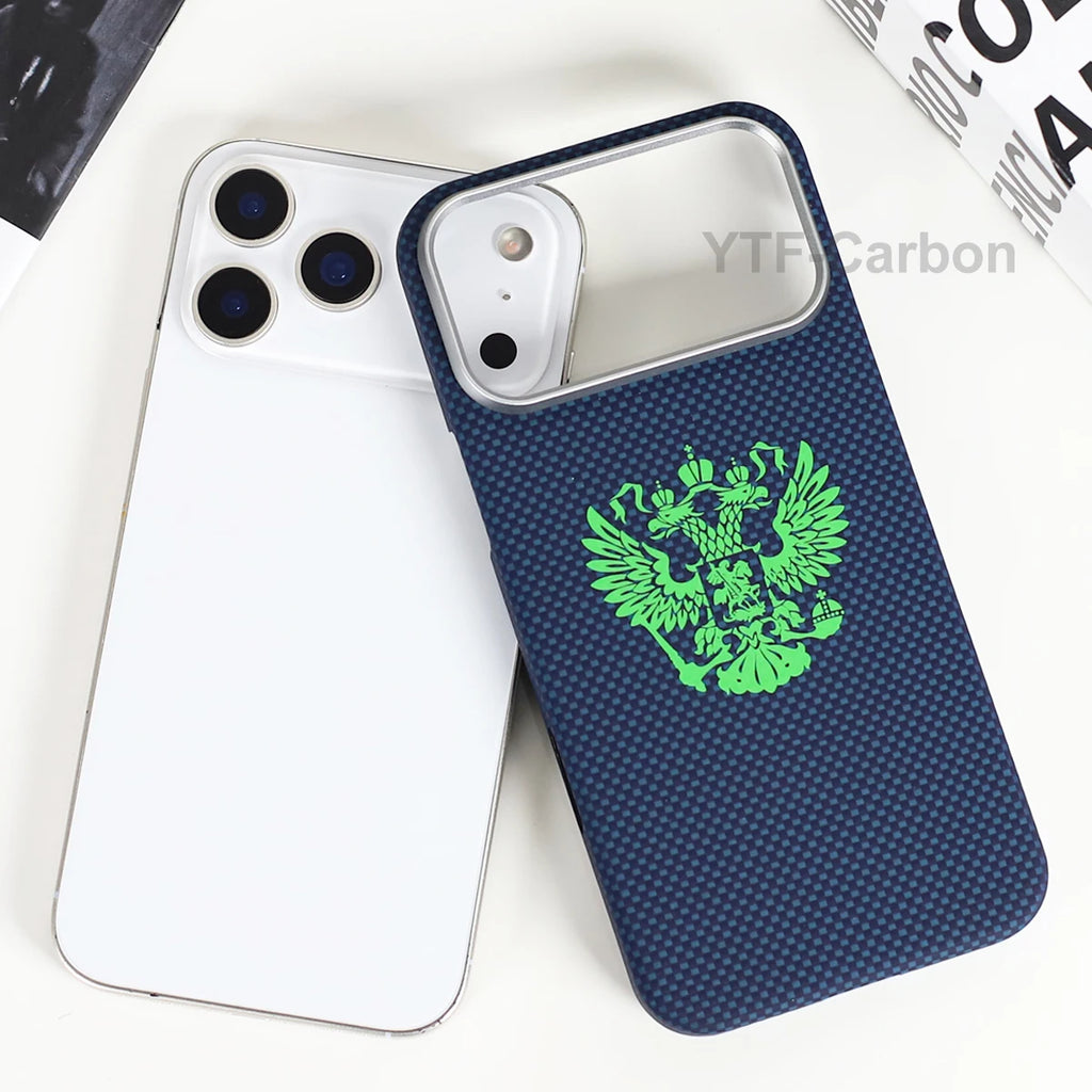 YTF Fiber for iPhone 17 17 Pro Max Mobile Phone Case Ultra-Thin Kevlar Aramid Phone Case Magnetic iPhone 17Pro 17 Air Phone Case