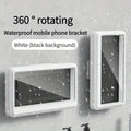 Fixed Waterproof and Anti-fog Mobile Phone Case Self-adhesive for Bathroom Shower Phone Holder Waterproof Touched Shower Phone