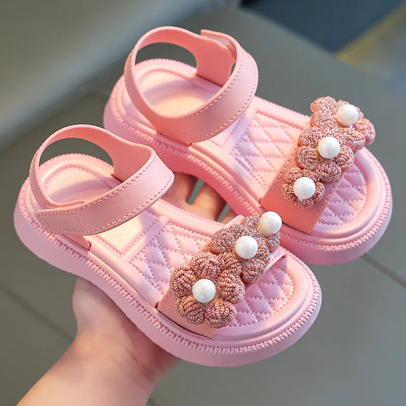 Girls Princess Sandals | Summer Casual Beach Shoes for Kids Ages 2-9
