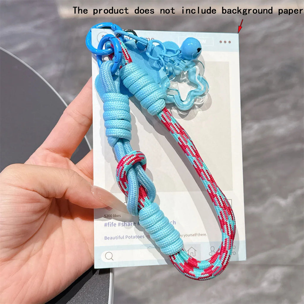 Phone Lanyard Wrist Strap Phone Case Connection Piece Phone Case Universal Accessories star Bell Portable Pendant