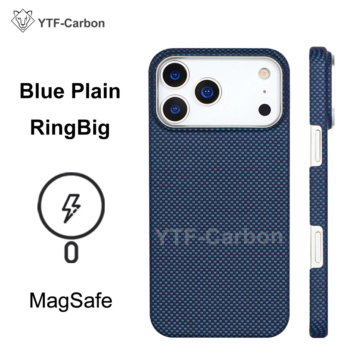 YTF Fiber for iPhone 17 17 Pro Max Mobile Phone Case Ultra-Thin Kevlar Aramid Phone Case Magnetic iPhone 17Pro 17 Air Phone Case