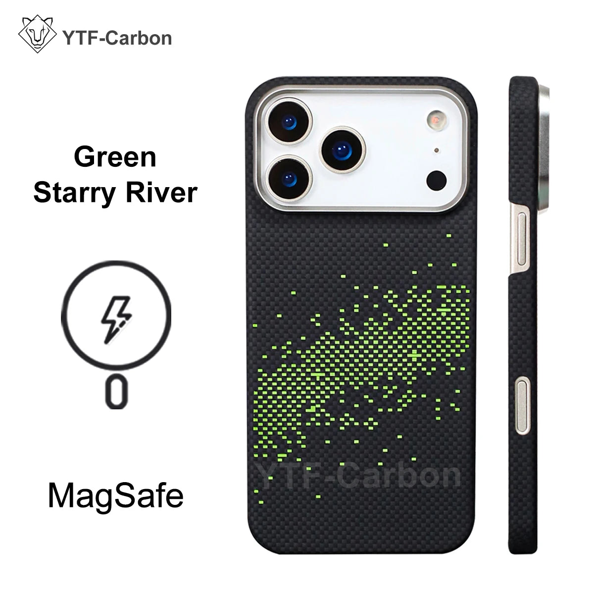 YTF Fiber for iPhone 17 17 Pro Max Mobile Phone Case Ultra-Thin Kevlar Aramid Phone Case Magnetic iPhone 17Pro 17 Air Phone Case