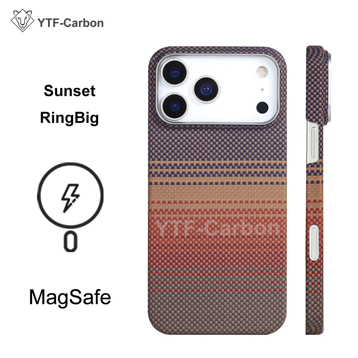 YTF Fiber for iPhone 17 17 Pro Max Mobile Phone Case Ultra-Thin Kevlar Aramid Phone Case Magnetic iPhone 17Pro 17 Air Phone Case