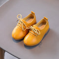 Korean version fashion girls small leather shoes British style lace up foreign-style low-top princess shoes kids outdoor breatha