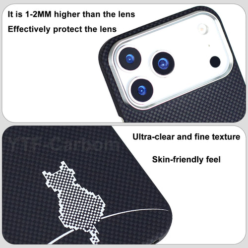 YTF Fiber for iPhone 17 17 Pro Max Mobile Phone Case Ultra-Thin Kevlar Aramid Phone Case Magnetic iPhone 17Pro 17 Air Phone Case