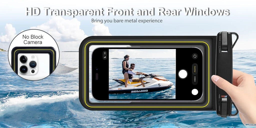 Phone Waterproof Bag - Phone Case with Tether, Essential for Beach, Swimming, Skiing, Drifting, and Surfing