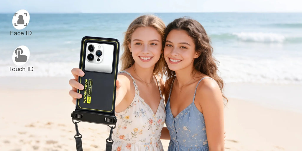 Phone Waterproof Bag - Phone Case with Tether, Essential for Beach, Swimming, Skiing, Drifting, and Surfing
