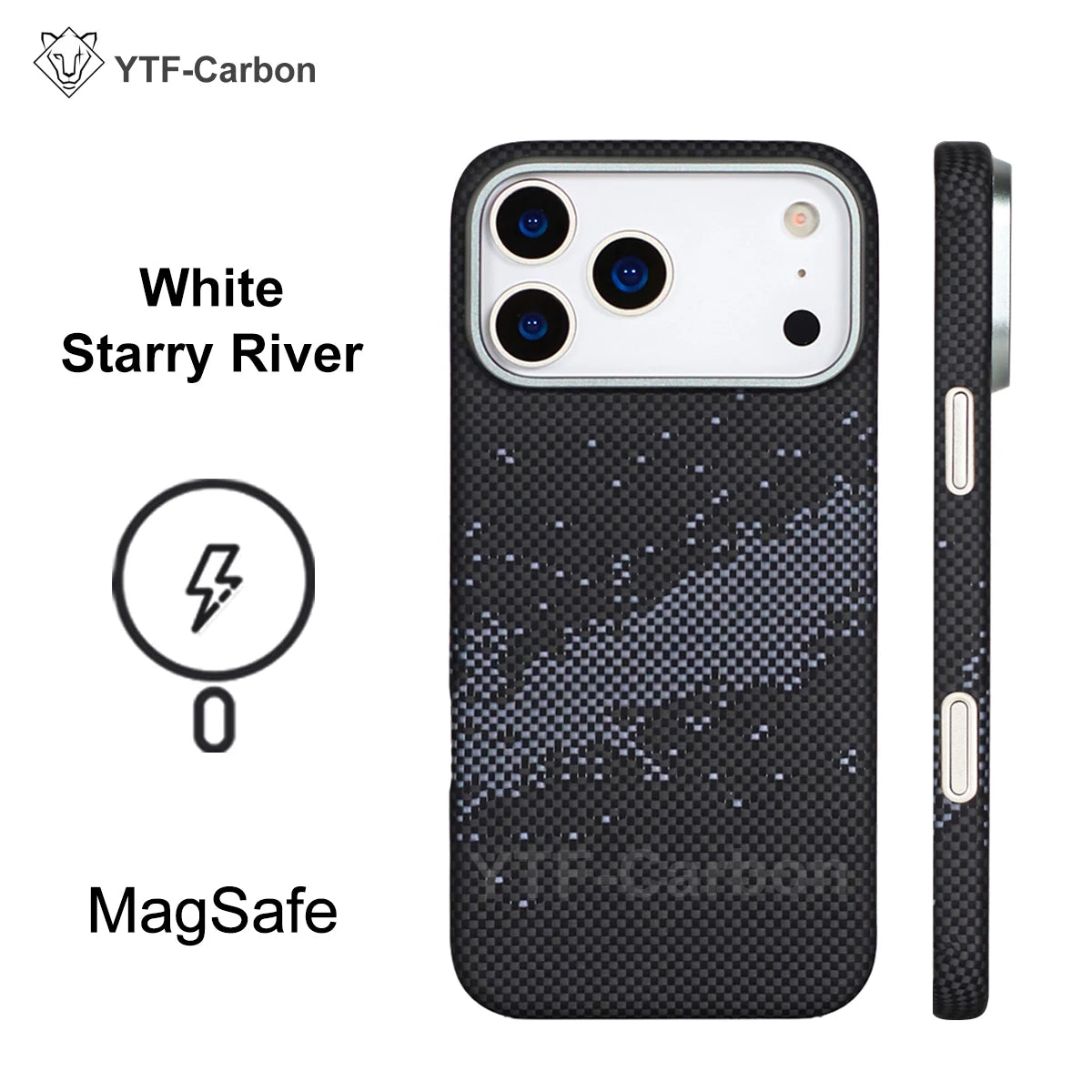YTF Fiber for iPhone 17 17 Pro Max Mobile Phone Case Ultra-Thin Kevlar Aramid Phone Case Magnetic iPhone 17Pro 17 Air Phone Case
