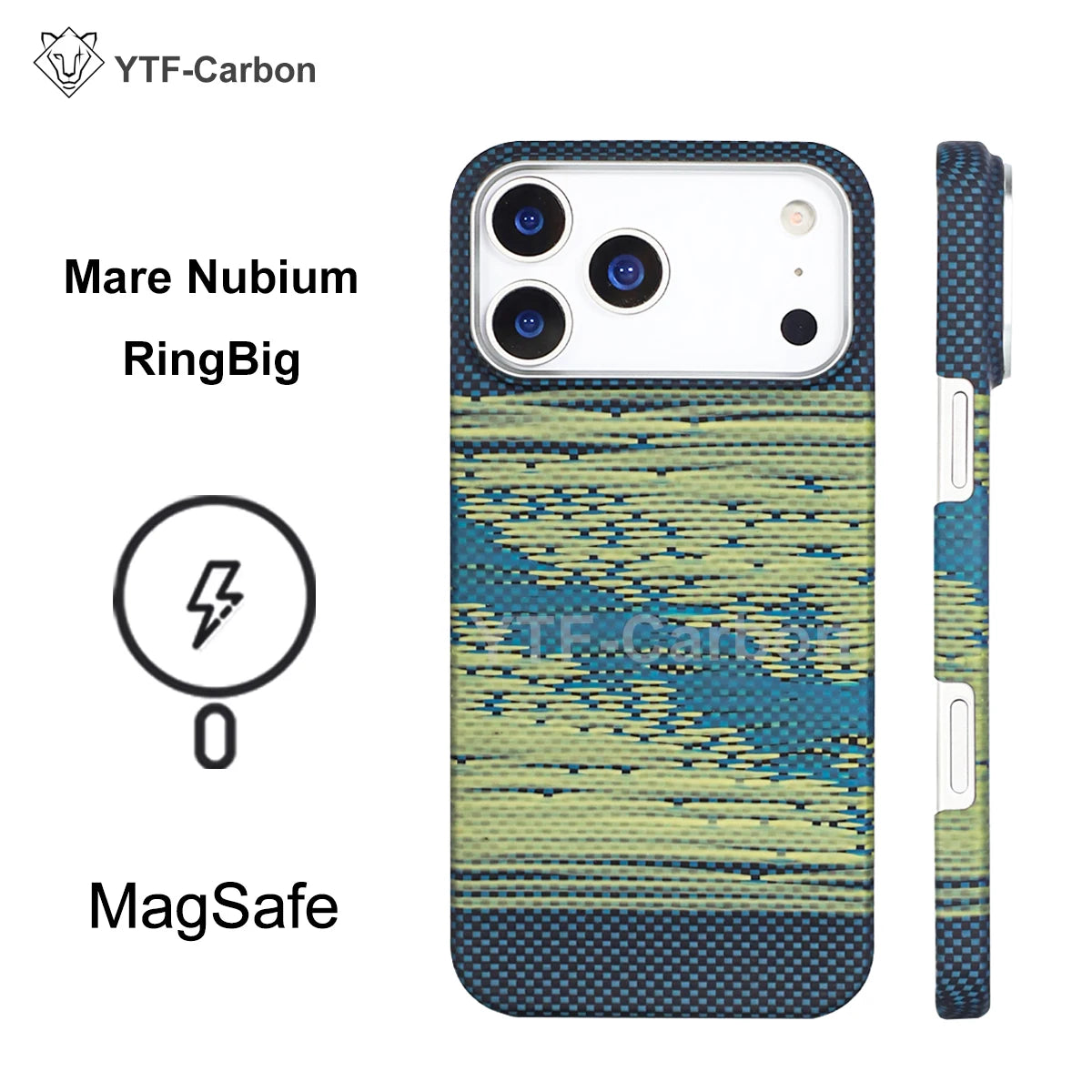 YTF Fiber for iPhone 17 17 Pro Max Mobile Phone Case Ultra-Thin Kevlar Aramid Phone Case Magnetic iPhone 17Pro 17 Air Phone Case